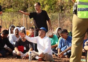 Hazara refugee broke out of their detention centre on September 1 to hold a peaceful seven-hour protest. Photo from RAC Victoria.