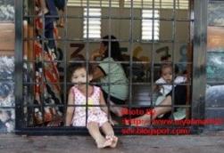 Children at the Lenggeng Immigration Detention Depot south of Kuala Lumpur.