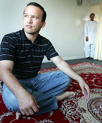 RISKED LIFE: Mohammad Ali Amiri, left, was an asylum seeker on the Tampa in 2001./ CRAIG SIMCOX/The Dominion Post