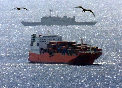 The Norwegian freighter Tampa. Photo: Reuters